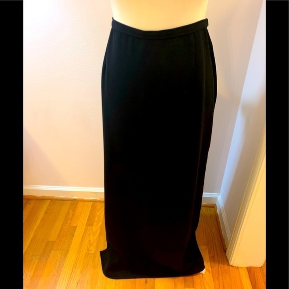 Harold’s maxi silky black skirt, size 14 - Picture 1 of 4